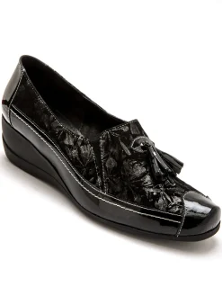 Femme Pédiconfort Sans-gêne en cuir largeur confort