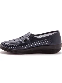 Femme Pédiconfort Sans-gêne en cuir perforés