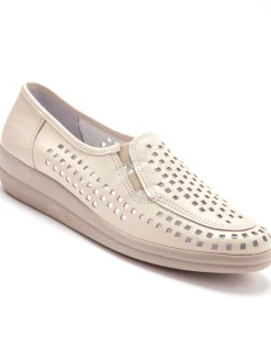 Femme Pédiconfort Sans-gêne en cuir perforés