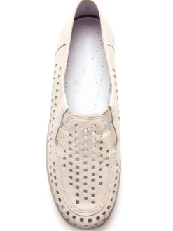 Femme Pédiconfort Sans-gêne en cuir perforés