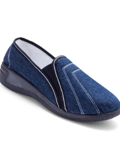 Femme Pédiconfort Sans-gêne en toile intérieur éponge