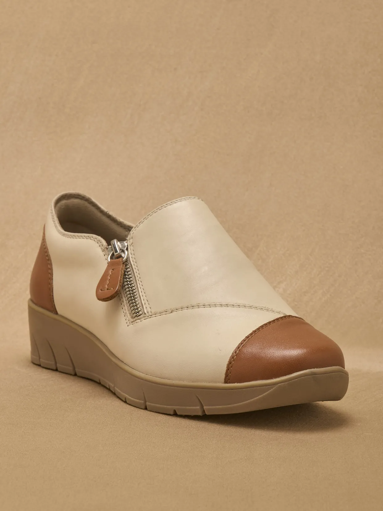 Femme Pédiconfort Sans-gêne zippés et élastiqués