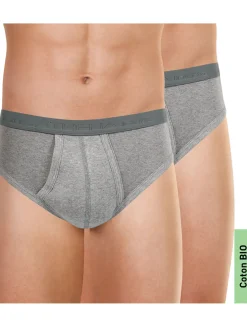 Homme Athéna Slips ouverts taille haute, lot de 2