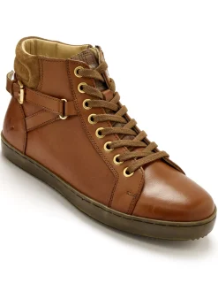 Femme Pédiconfort Sneakers montantes avec zip et lacets