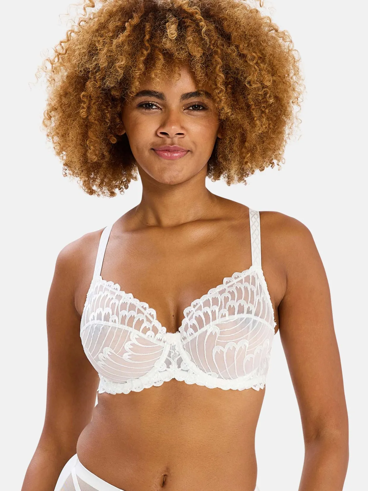 Sans Complexe Soutien-gorge à armatures brodé Narcisse