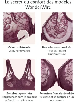 Glamorise Soutien-gorge à fermeture frontale