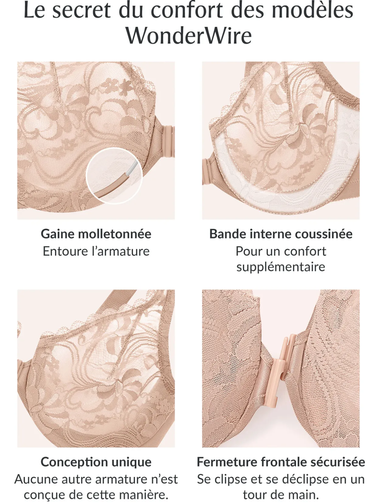 Glamorise Soutien-gorge agrafé devant