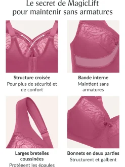 Glamorise Soutien-gorge Magic Lift sans armatures