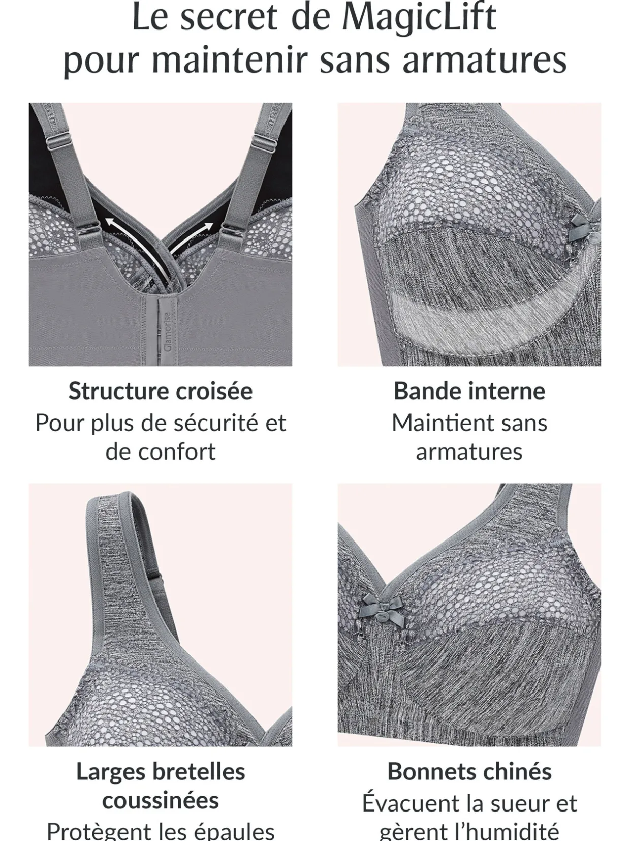Glamorise Soutien-gorge MagicLift® sans armatures