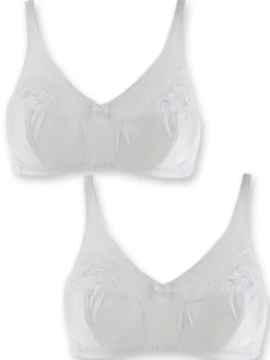 Daxon Soutiens-gorge sans armatures lot de 2