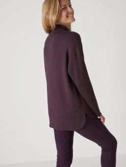 Femme Daxon Sweat-shirt à large col montant