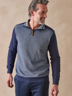 Homme Daxon Sweat-shirt col montant zippé