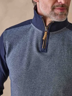 Homme Daxon Sweat-shirt col montant zippé