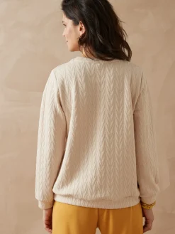 Femme Daxon Sweat-shirt reliefé