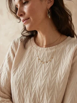 Femme Daxon Sweat-shirt reliefé