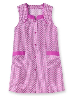 Femme Daxon Tablier 3/4 sans manches tout boutonné