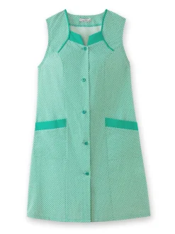 Femme Daxon Tablier 3/4 sans manches tout boutonné