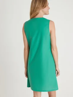 Femme Daxon Tablier 3/4 sans manches tout boutonné