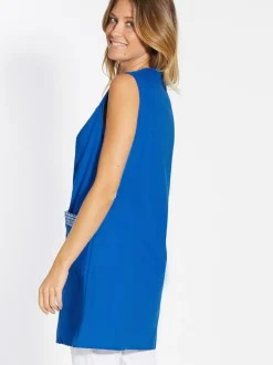 Femme Daxon Tablier 3/4 sans manches tout boutonné