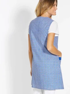 Femme Daxon Tablier 3/4 sans manches tout boutonné