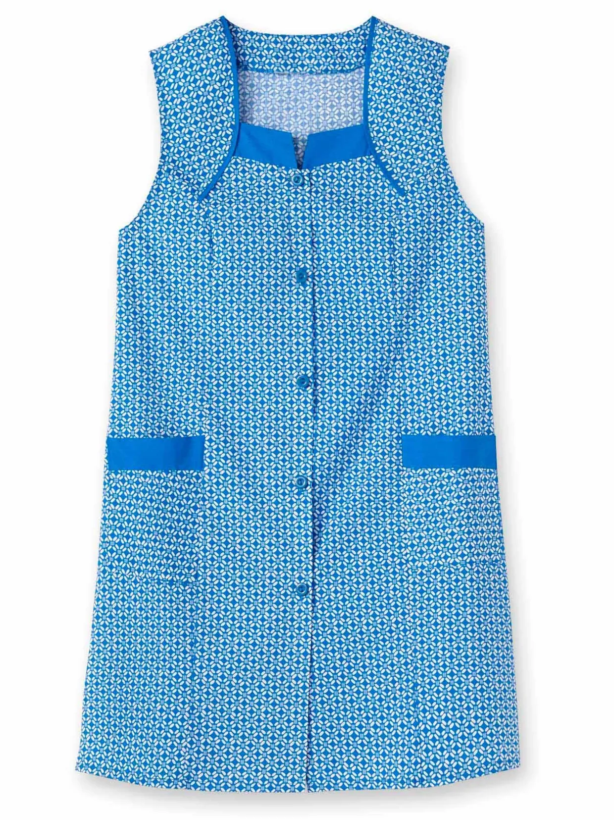 Femme Daxon Tablier 3/4 sans manches tout boutonné