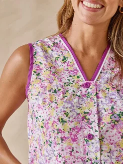 Femme Daxon Tablier sans manches boutonné