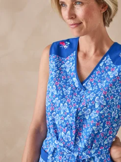 Femme Daxon Tablier sans manches boutonné