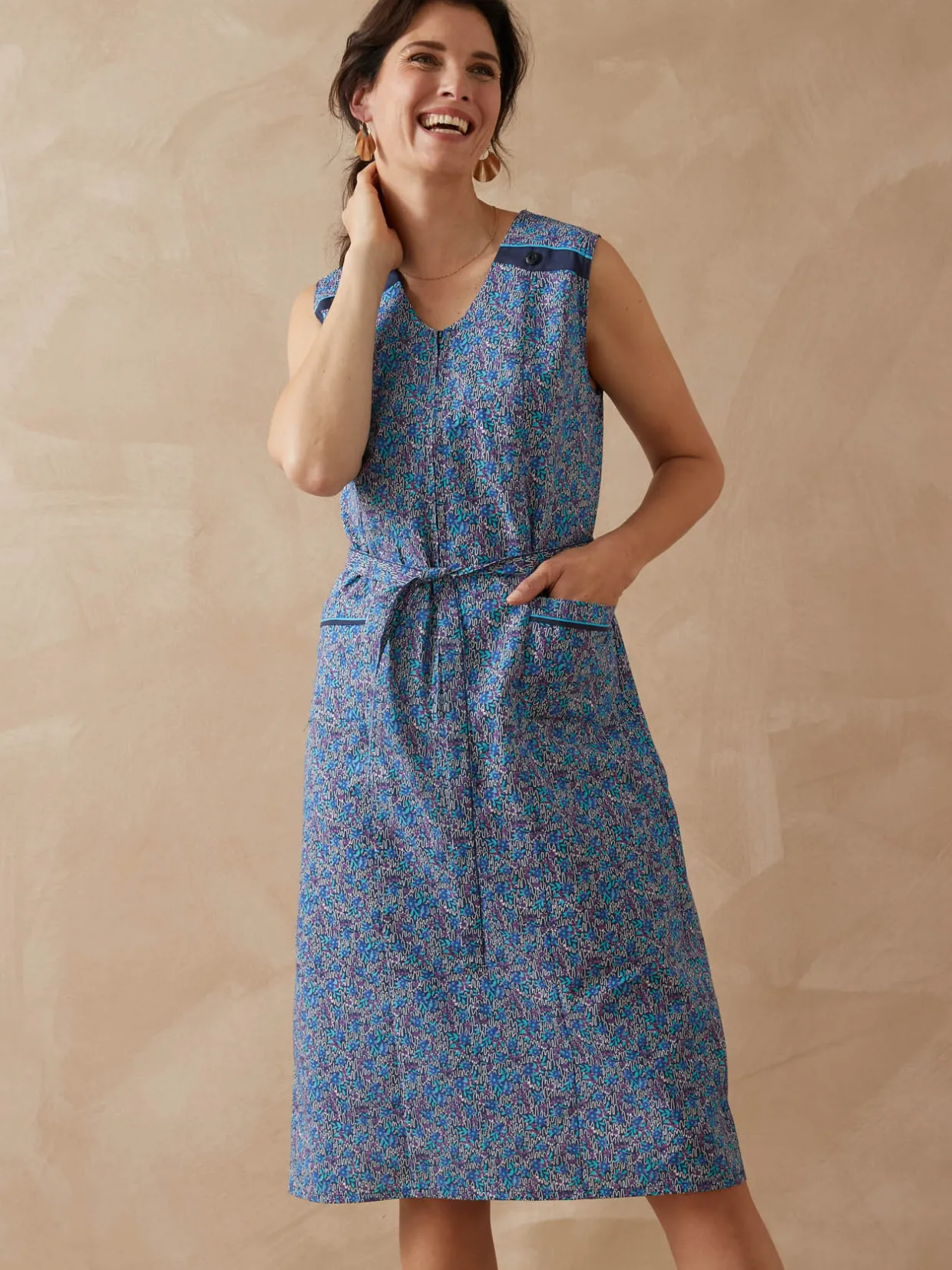 Femme Daxon Tablier sans manches zippé