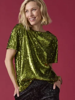 Femme Daxon Tee-shirt à sequins