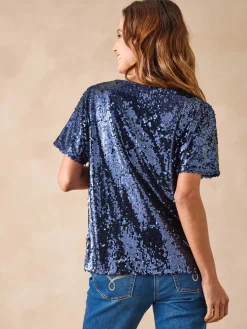 Femme Daxon Tee-shirt à sequins