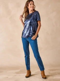 Femme Daxon Tee-shirt à sequins