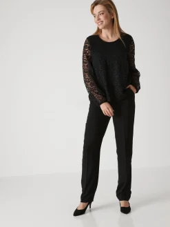 Femme Daxon Tee-shirt avec dentelle