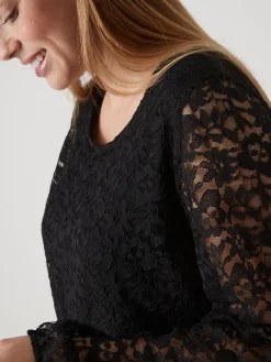 Femme Daxon Tee-shirt avec dentelle