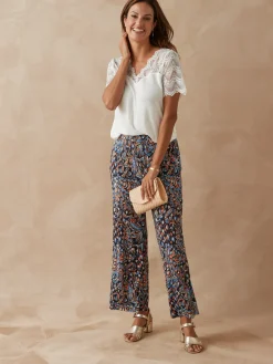 Femme Daxon Tee-shirt avec dentelle