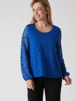 Femme Daxon Tee-shirt avec dentelle