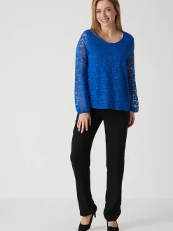 Femme Daxon Tee-shirt avec dentelle