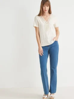 Femme Daxon Tee-shirt avec macramé