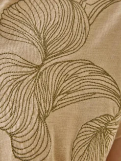 Femme Daxon Tee-shirt brodé encolure tunisienne