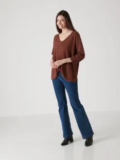 Femme Daxon Tee-shirt côtes plates