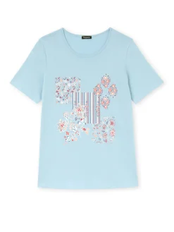 Daxon Tee-shirt de pyjama manches courtes