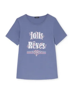 Daxon Tee-shirt de pyjama manches courtes