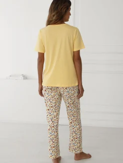 Daxon Tee-shirt de pyjama pur coton