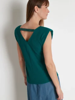 Femme Daxon Tee-shirt dos fantaisie