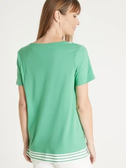 Femme Daxon Tee-shirt effet 2 en 1