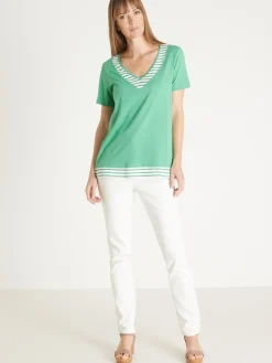 Femme Daxon Tee-shirt effet 2 en 1