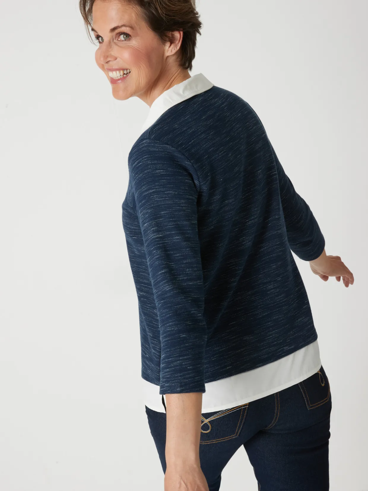 Femme Daxon Tee-shirt effet 2 en 1