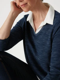 Femme Daxon Tee-shirt effet 2 en 1