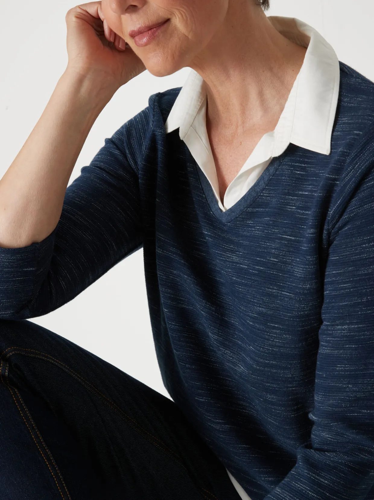 Femme Daxon Tee-shirt effet 2 en 1