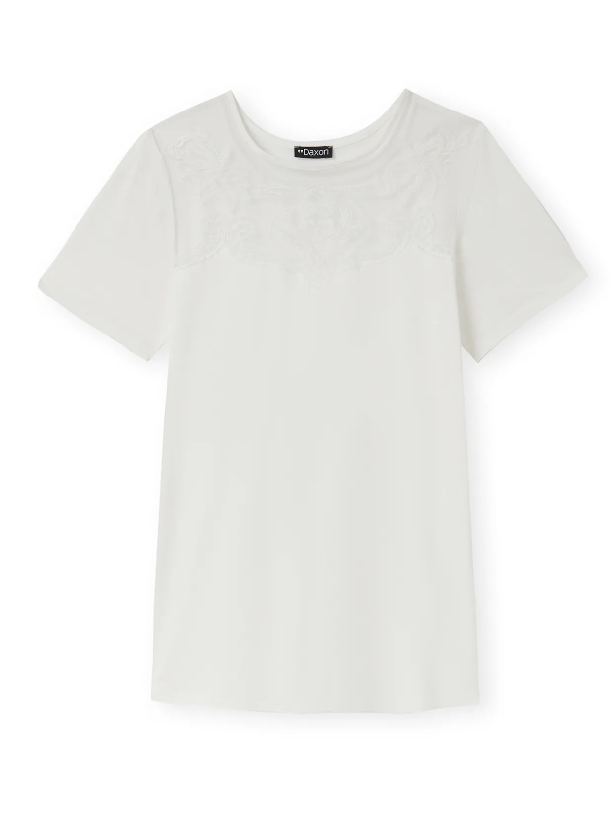 Femme Daxon Tee-shirt empiècement dentelle