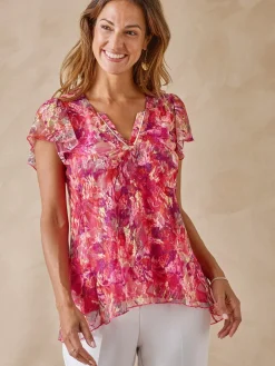 Femme Daxon Tee-shirt en dentelle